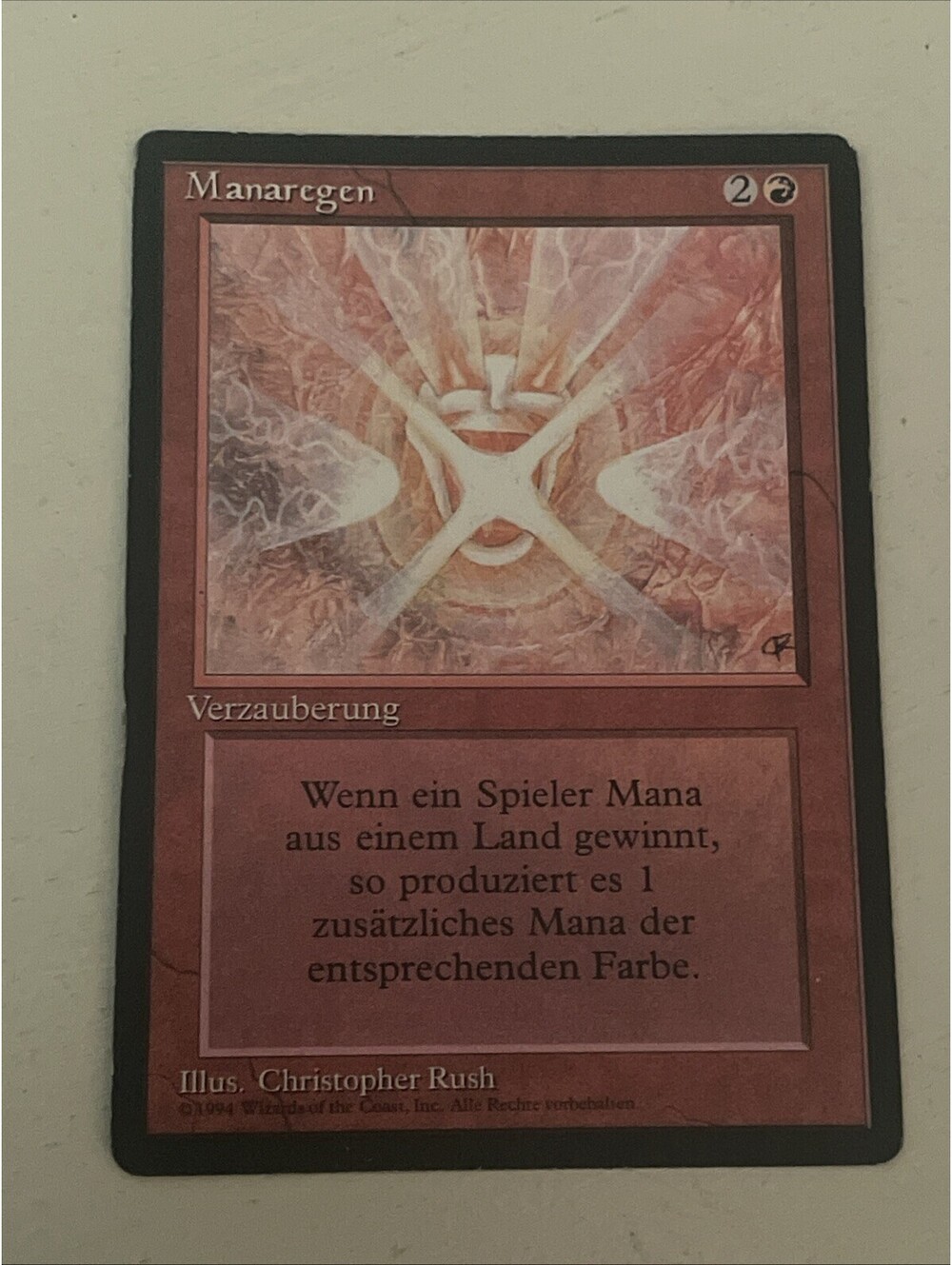 Mana Flare / Manaregen – German 1994 Black Border – Vintage MTG  Card